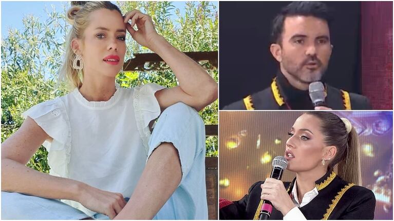 La reacción de Nicole Neumann tras el apoyo de Fabián Cubero a Mica Viciconte en Cantando 2020 (Fotos: Instagram y Captura)