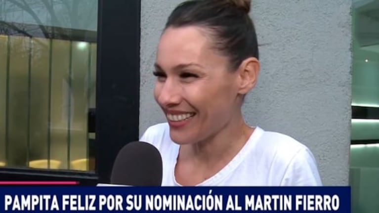 La reacción de Pampita al conocer su nominación en los Martín Fierro y su deseo para Benjamín Vicuña