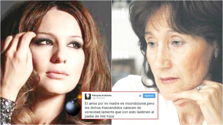 La reacción de Pampita tras las fuertes declaraciones de su mamá (Fotos: Web y Las últimas noticias)