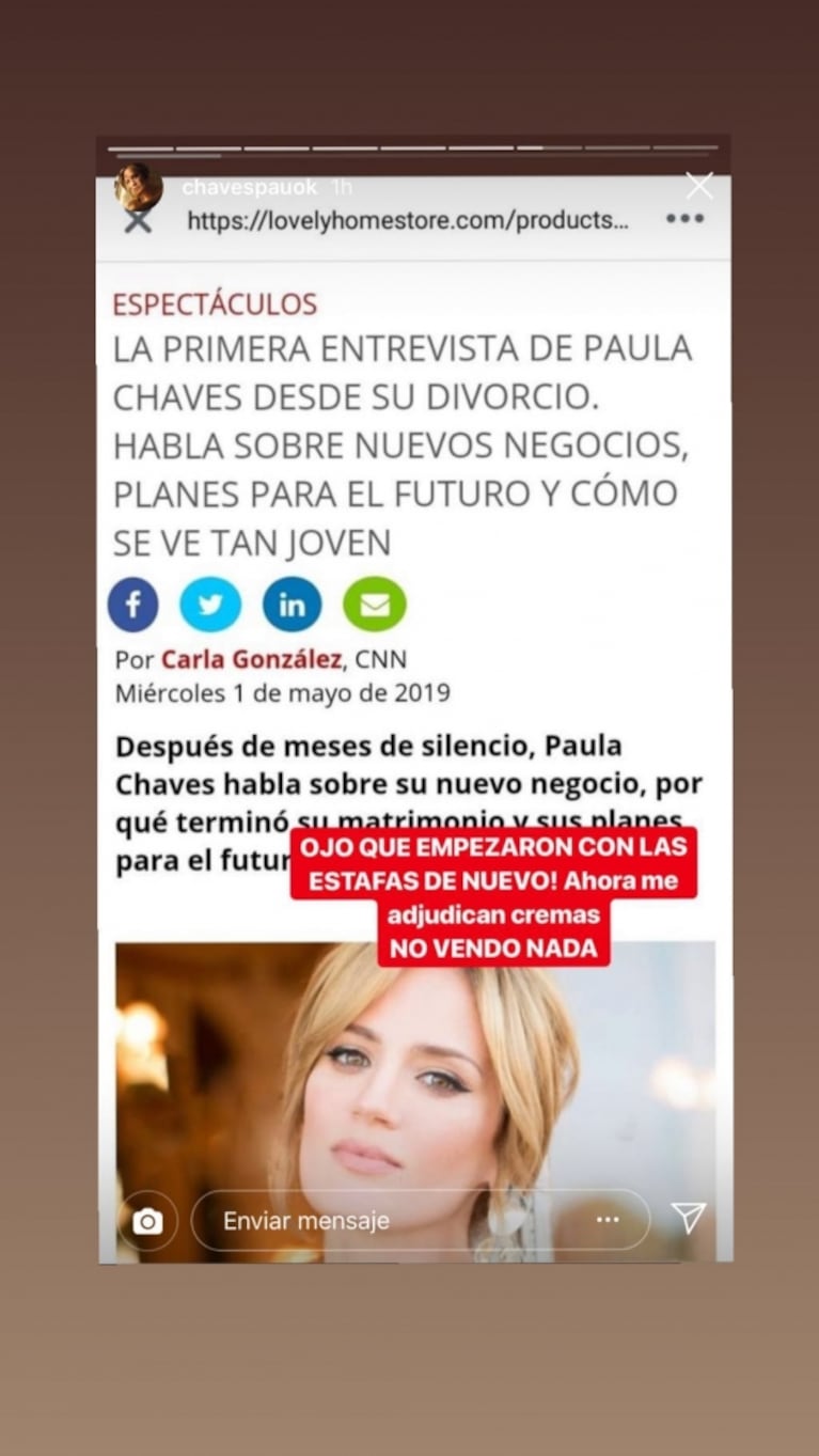 La reacción de Paula Chaves y Pedro Alfonso a una publicidad engañosa... ¡que anunciaba su divorcio!