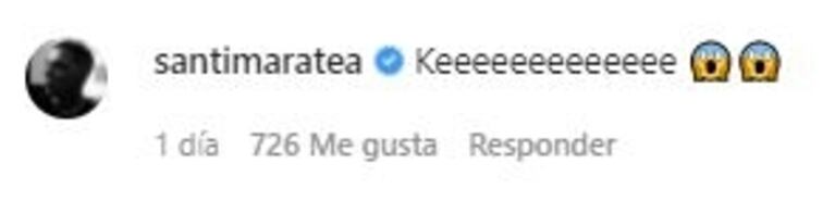 La reacción de Santi Maratea cuando vio el tatuaje de su rostro que se hizo un fan