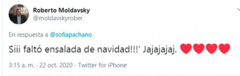 La reacción de Sofía Pachano ante las críticas por su burla a Moldavsky: "Roberto, defendeme que solo salió una de las mil preguntas”