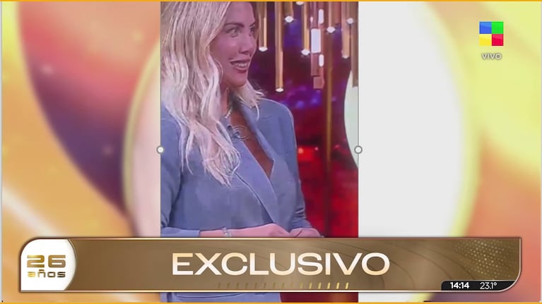 La reacción de Wanda Nara a la frase que Juli Poggio le recordó de la China Suárez en las grabaciones de Masterchef (Foto: captura de América)