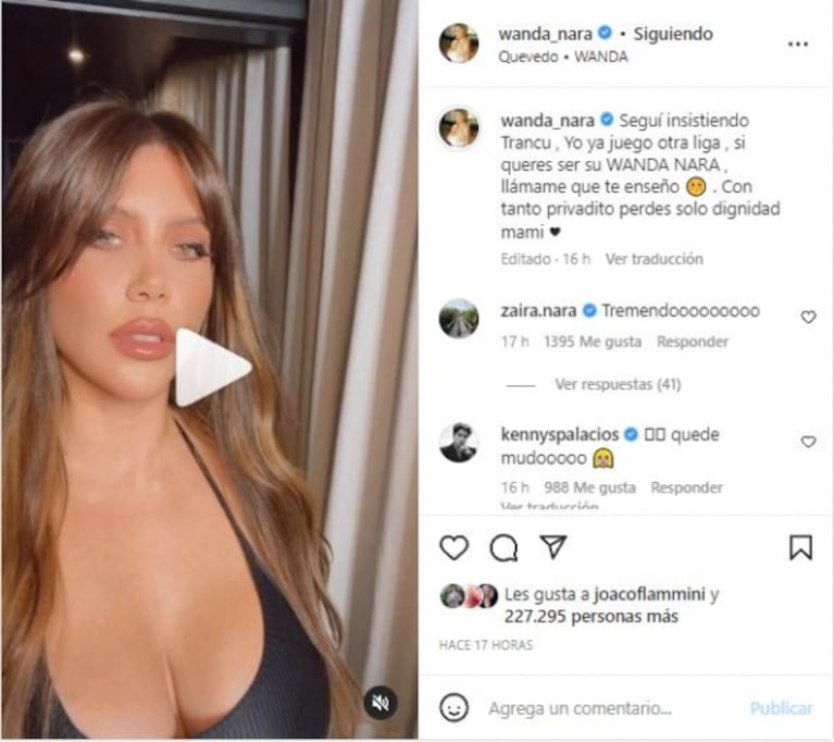 La reacción de Zaira Nara tras los palitos de Wanda Nara ¿dedicados a la China Suárez?