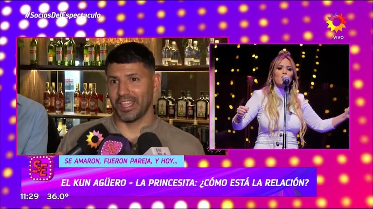 La reacción del Kun Agüero cuando le preguntaron por su ex Karina La Princesita en plena nota: “Con ella…”