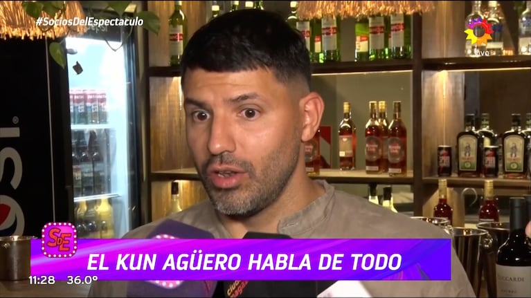 La reacción del Kun Agüero cuando le preguntaron por su ex Karina La Princesita en plena nota: “Con ella…”