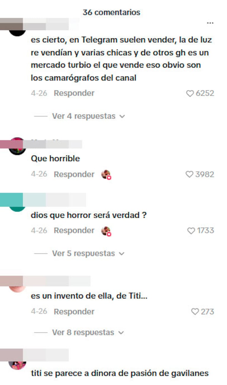 La reacción en redes tras la acusación a Gran Hermano (captura de TikTok @ivannawinner)