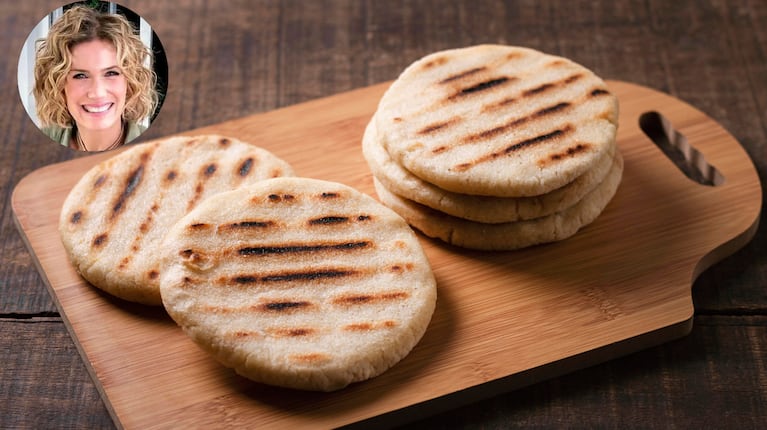 La receta de arepas de Maru Botana, ideal para acompañar con asado. Foto: montaje