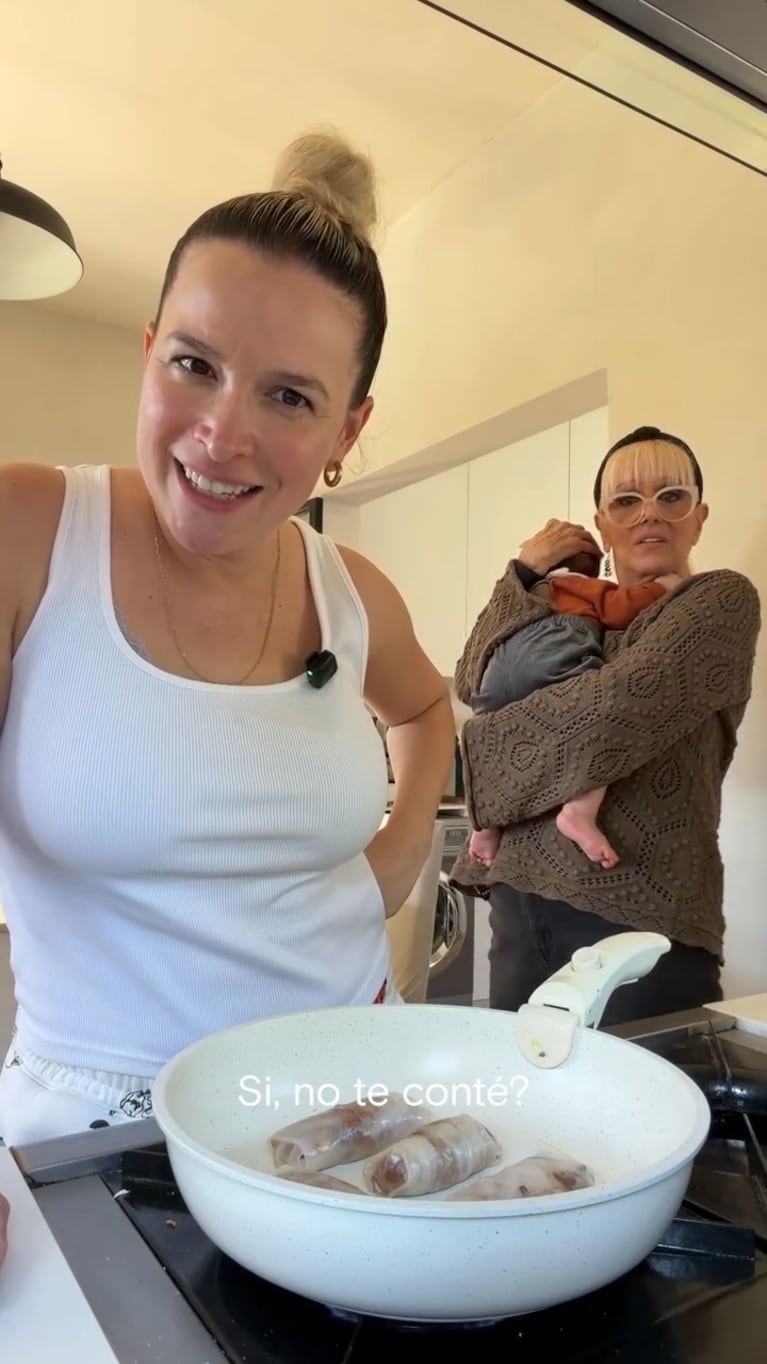La receta de rolls veggie de Sofía Pachano que cocinó junto a Valeria Lynch (Instagram)