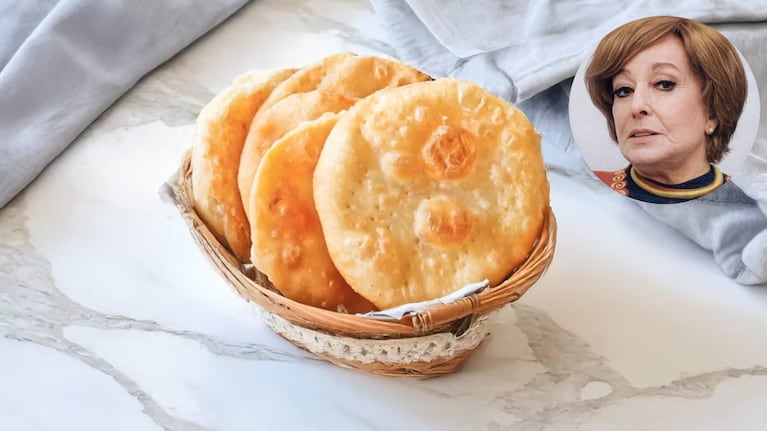 La receta de tortas fritas de Doña Petrona. Foto: montaje