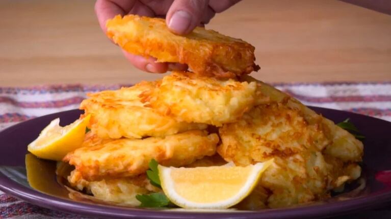 La receta para las tortillitas de mandioca y queso. Foto: Cucinare.TV.