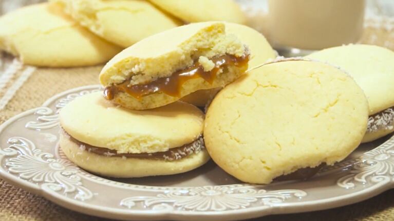 La receta para que no te prives de unos deliciosos alfajores maicena sin TACC. Foto: Cucinare.TV.
