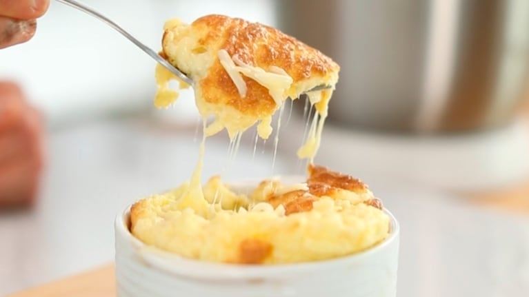 La receta para un irresistible soufflé de queso azul. Foto: Cucinare.TV