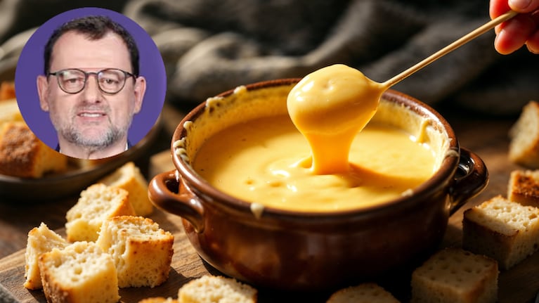 La receta preferida de Christophe Krywonis para hacer fondue de queso. Foto: montaje