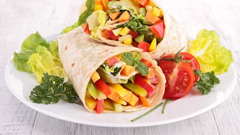 La receta veggie del día: Wraps de vegetales 100% caseros