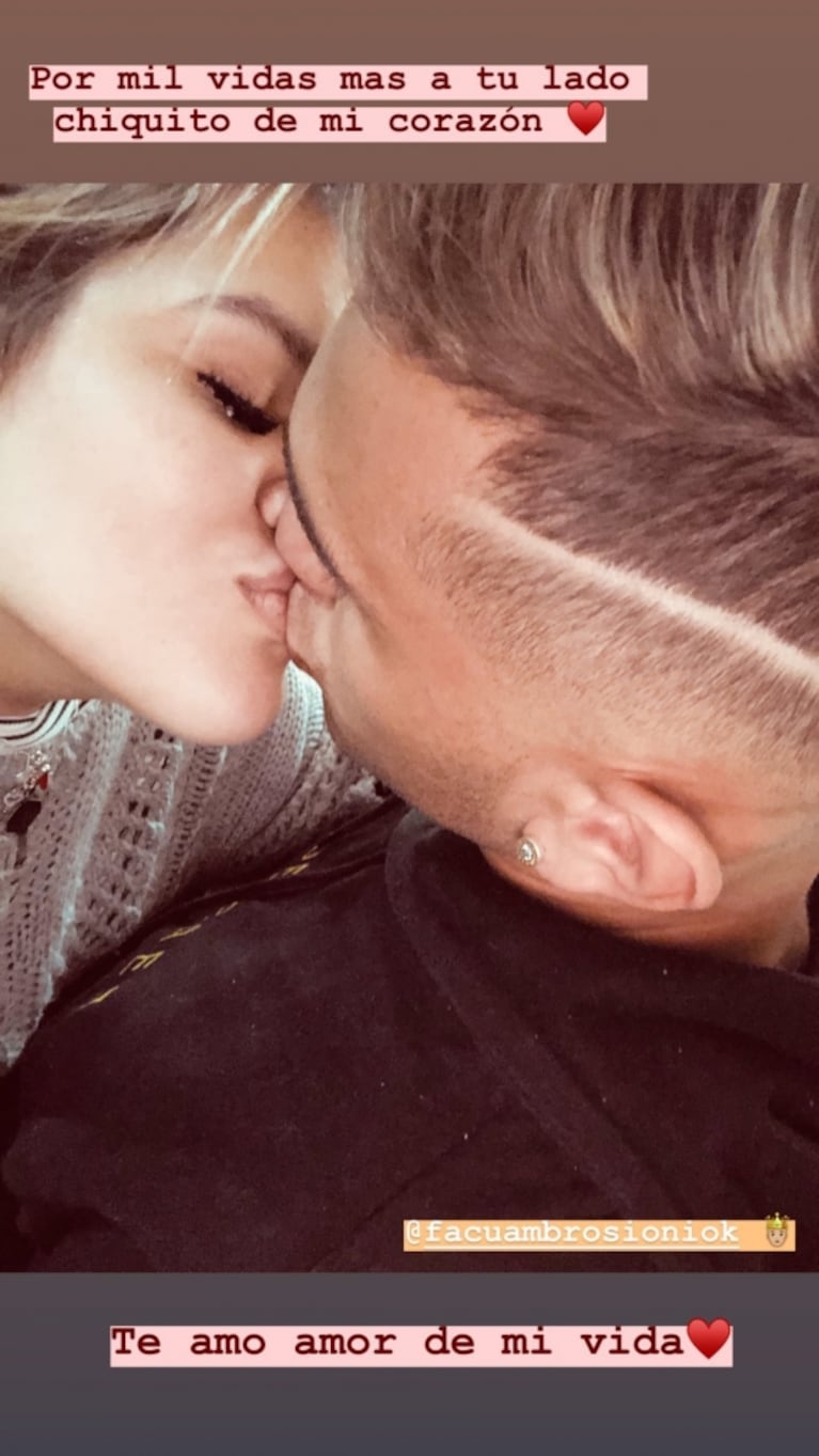 La reconciliación a puro amor de Morena Rial con Facundo Ambrosioni: "Por mil vidas más a tu lado"