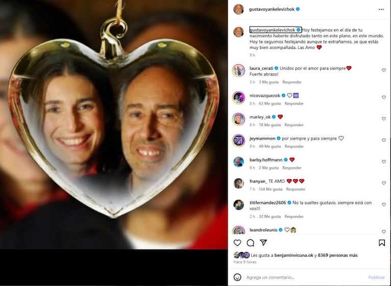 La reflexión de Gustavo Yankelevich en el cumpleaños de Romina Yan: "Sé que estás muy bien acompañada". Crédito: Instagram