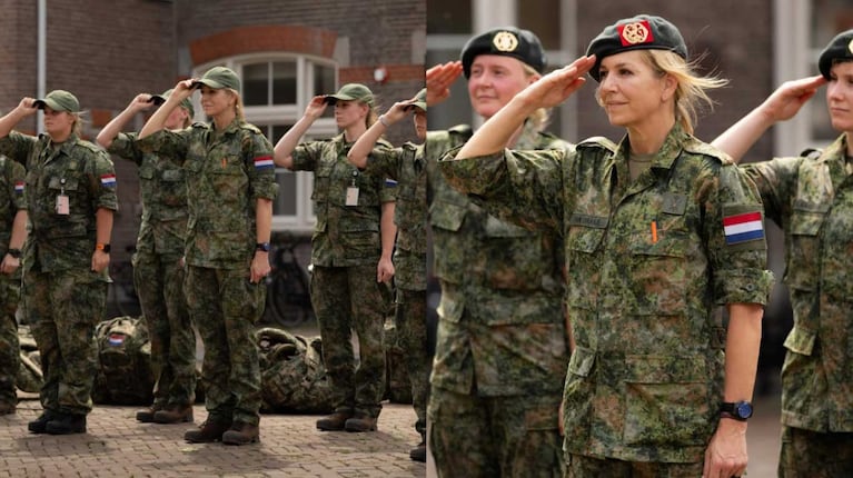 La Reina Máxima de Países Bajos se graduió como reservista del ejército (Foto: Inartagram @queen.maxima)