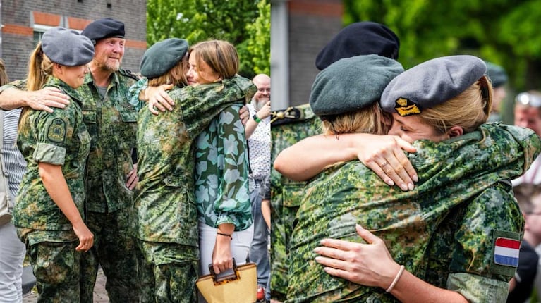 La Reina Máxima de Países Bajos se graduió como reservista del ejército junto a su familia (Foto: Inartagram @queen.maxima)
