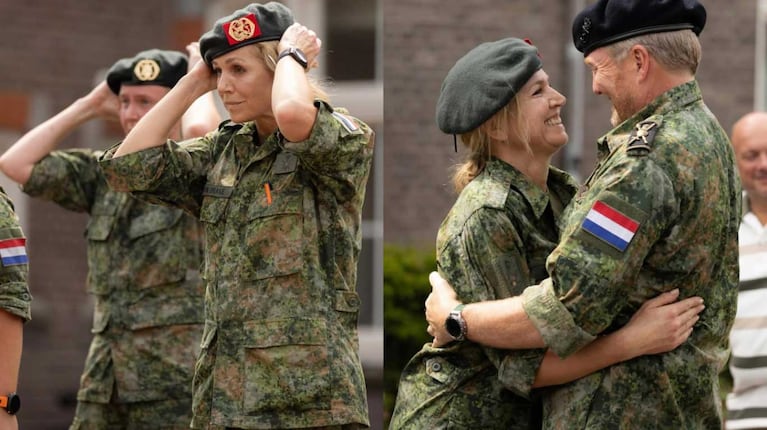 La Reina Máxima de Países Bajos se graduió como reservista del ejército junto al rey Guillermo (Foto: Inartagram @queen.maxima)