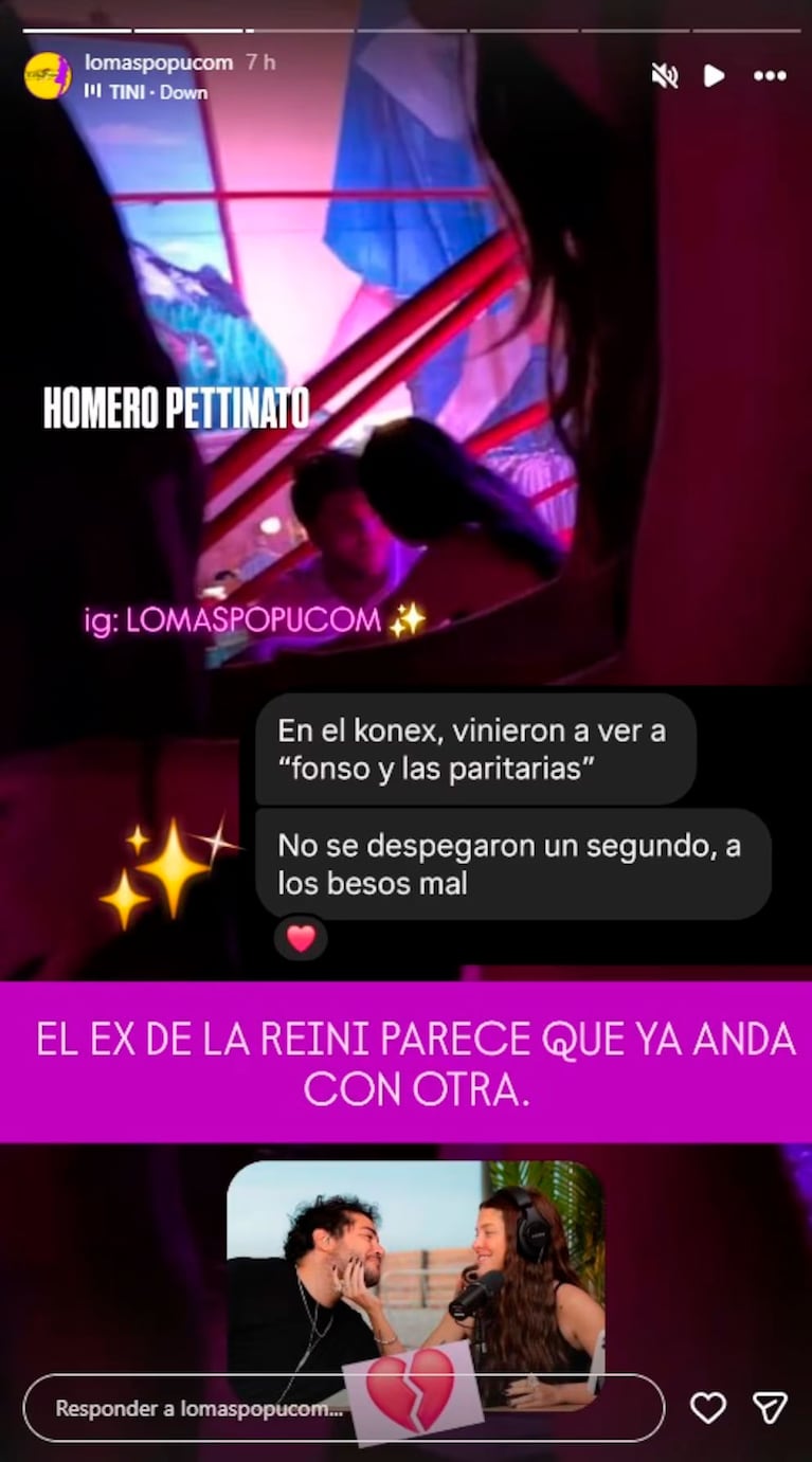 La Reini explotó contra Homero Pettinato: publicó chats agresivos y desató un escándalo