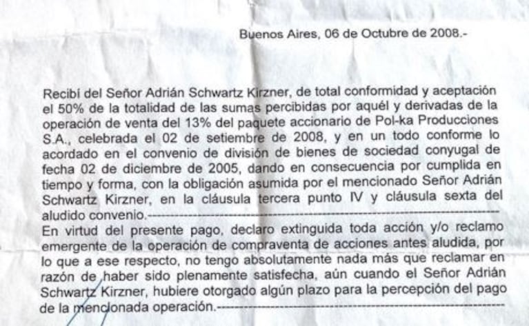 La respuesta de Adrián Suar a las acusaciones de Araceli González: "Cumplí con todas y cada una de mis obligaciones"