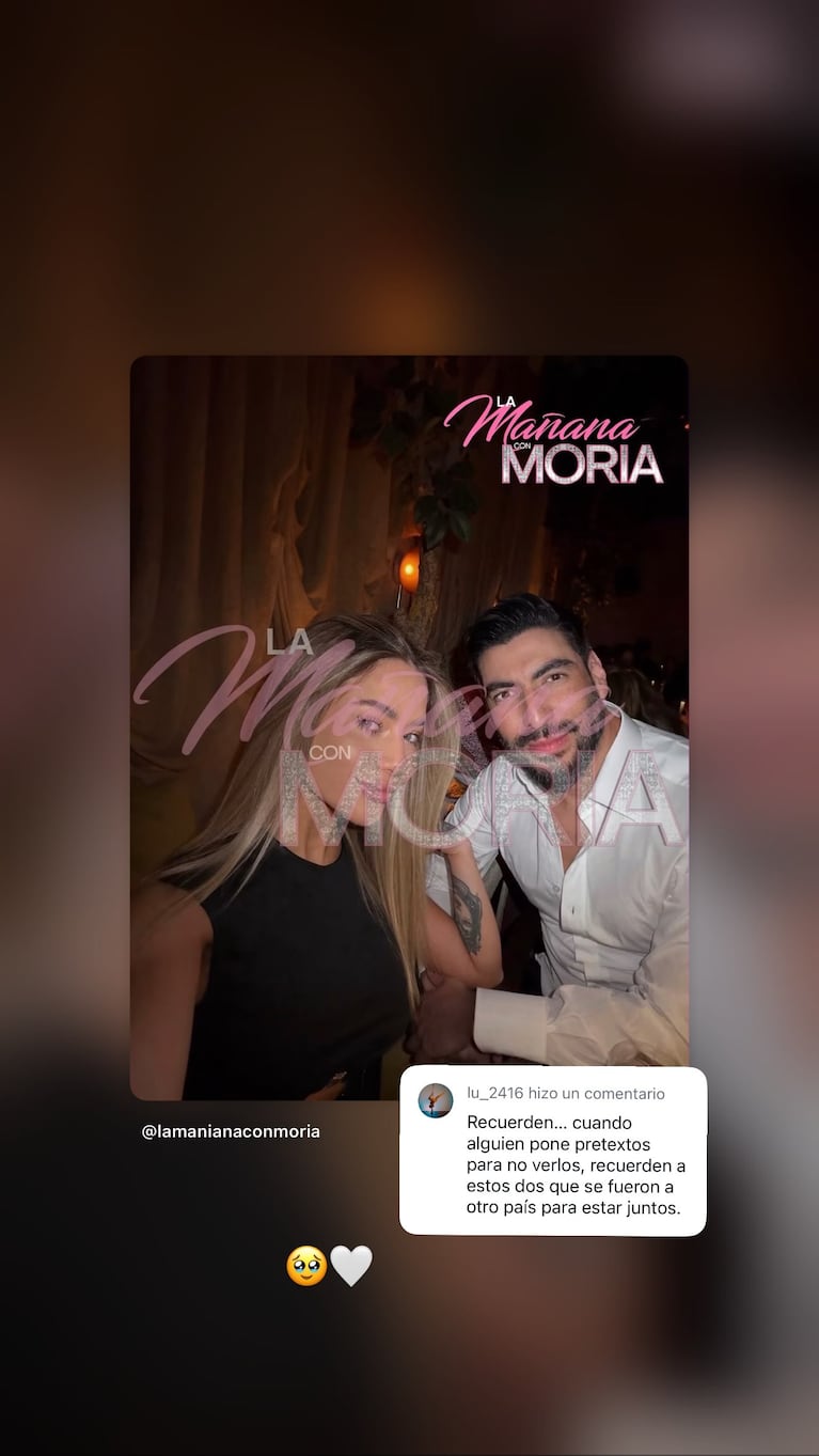 La respuesta de Candela Arizaga a su fotografía junto a Facundo Moyano (Foto: Instagram @candelamagaliok)