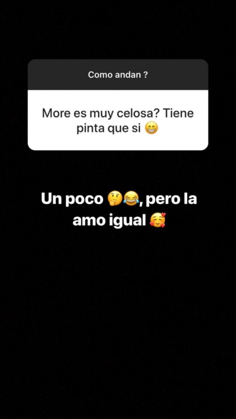 La respuesta de Facundo Ambrosioni cuando le preguntaron si Morena Rial es celosa: "Un poco, pero igual la amo"