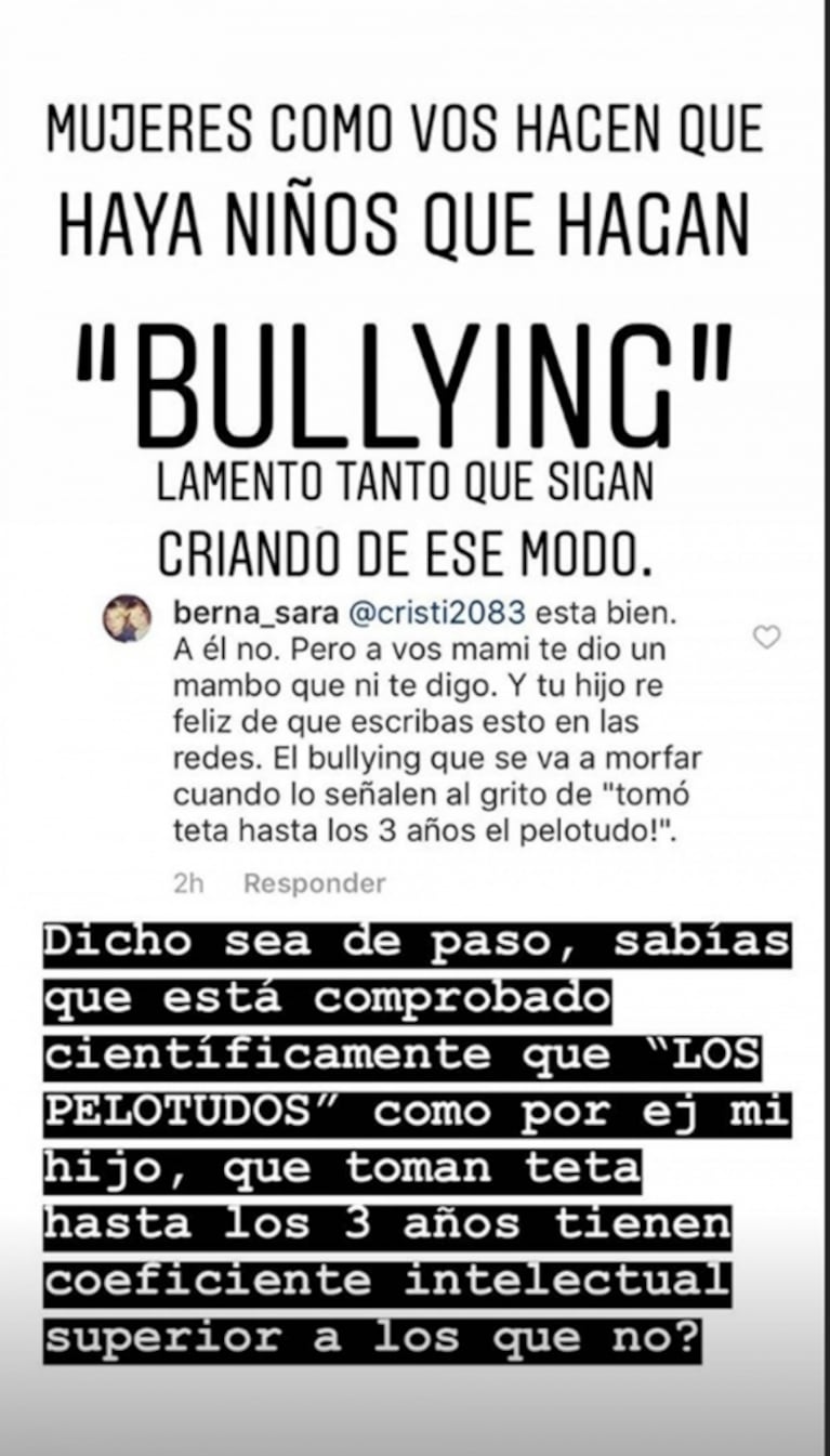 La respuesta de Juana Repetto tras las críticas y la censura de Instagram por publicar un video sacándose leche de sus pechos