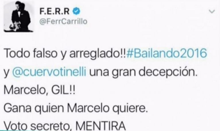 La respuesta de Marcelo Tinelli tras el pedido de disculpas de Fernando Carrillo por haberlo llamado "gil": "Súper aceptado, nos vemos cuando vengas a la Argentina"