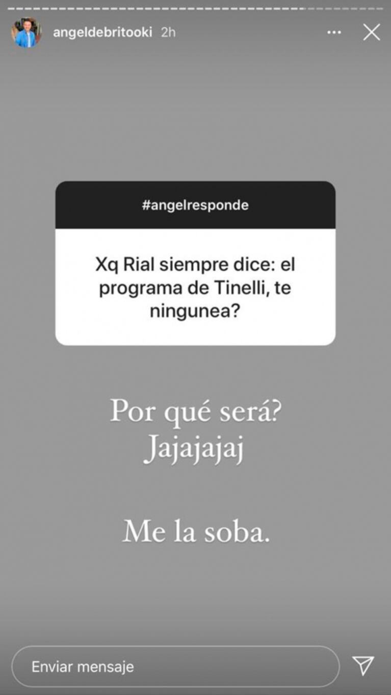 La respuesta sin filtros de Ángel de Brito ante un supuesto "ninguneo" de Jorge Rial: "Me la soba"