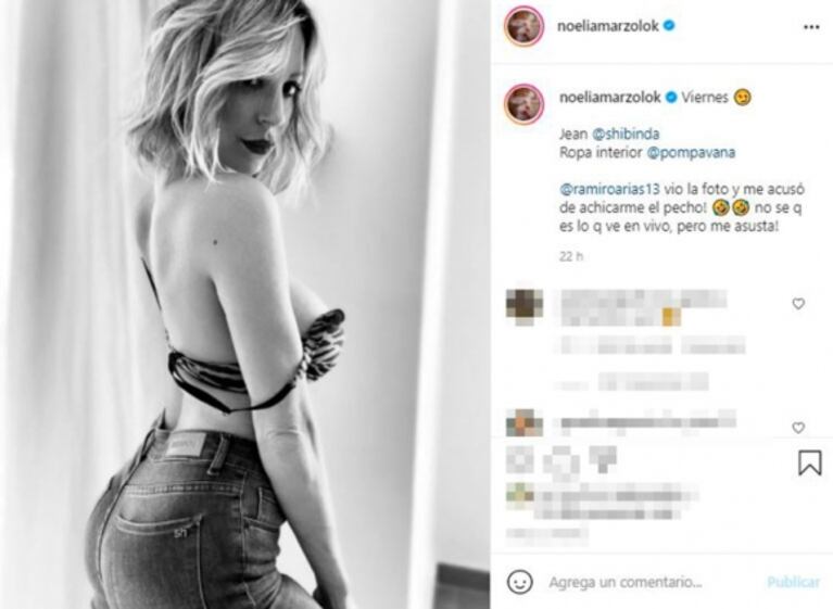 La respuesta sin filtros de Noelia Marzol a un seguidor que criticó una de sus sensuales fotos tras dar a luz: "Mi marido me castiga en el cuarto"
