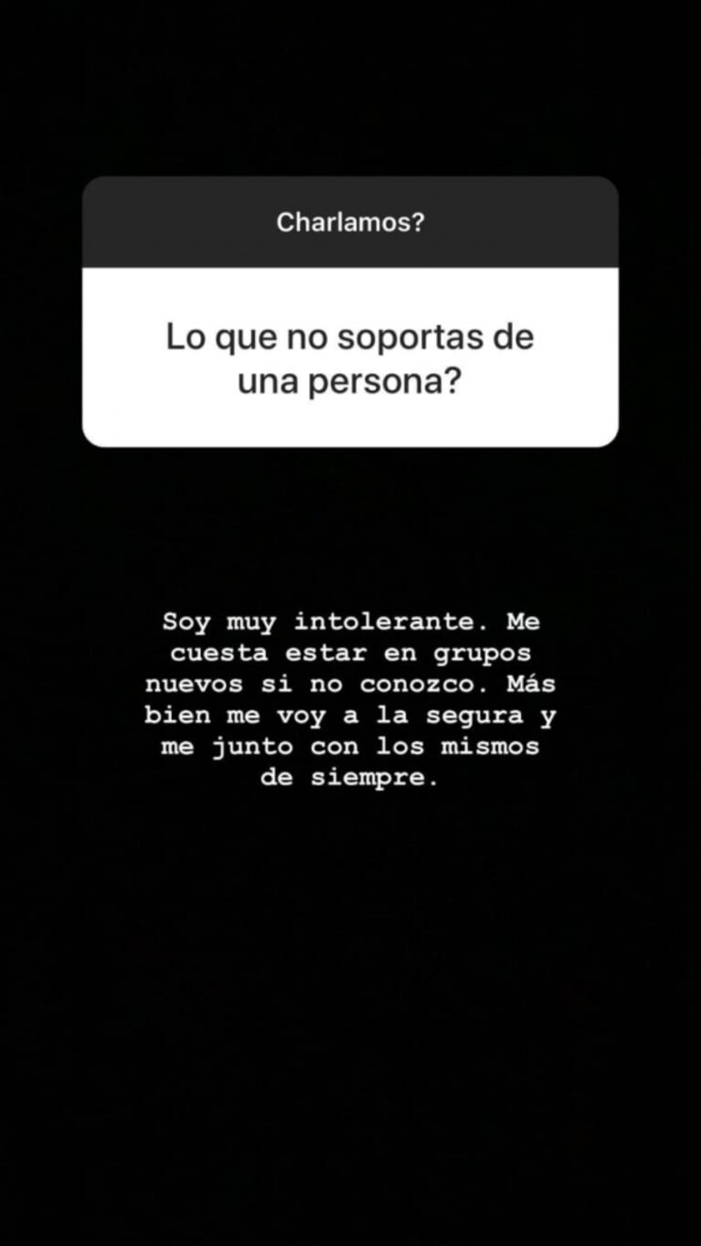 La respuesta súper sincera de la China Suárez cuando le preguntaron qué no soporta de las personas