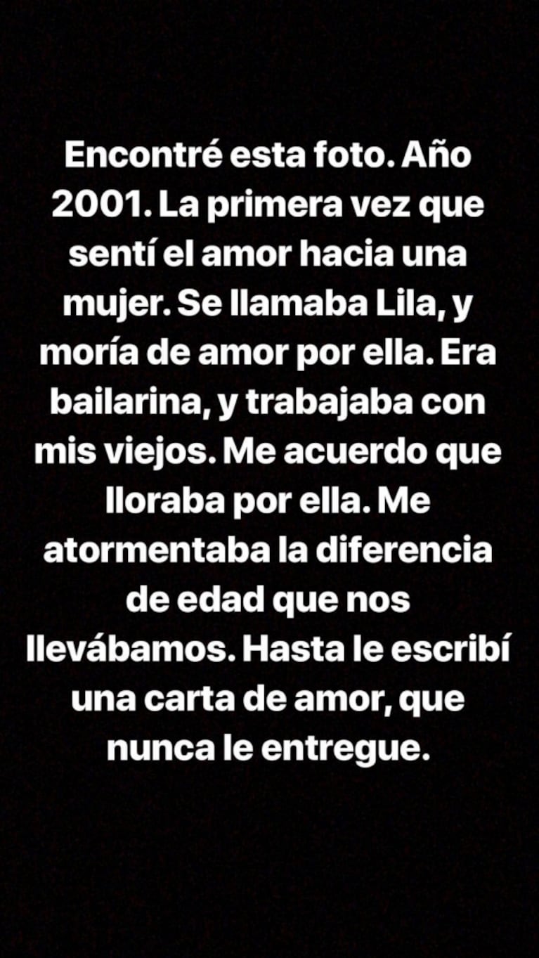 La romántica confesión de Fede Bal… ¡a su primer amor de la infancia: "Era bailarina y lloraba por ella"