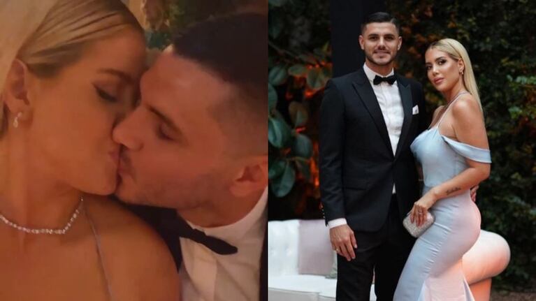 La romántica declaración de amor de Mauro Icardi a Wanda Nara por sus 8 años de amor (Fotos: Instagram)