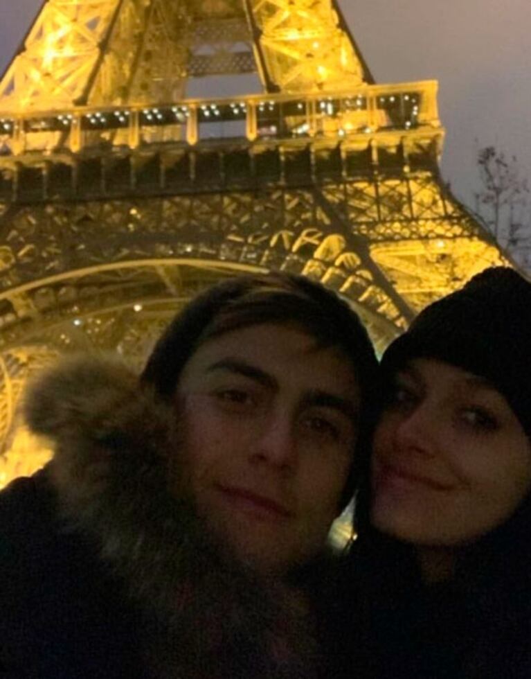 La romántica estadía de Oriana Sabatini y Paulo Dybala en Francia: su visita a la icónica Torre Eiffel