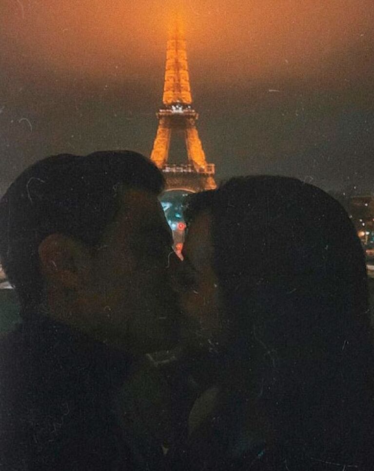La romántica estadía de Oriana Sabatini y Paulo Dybala en Francia: su visita a la icónica Torre Eiffel