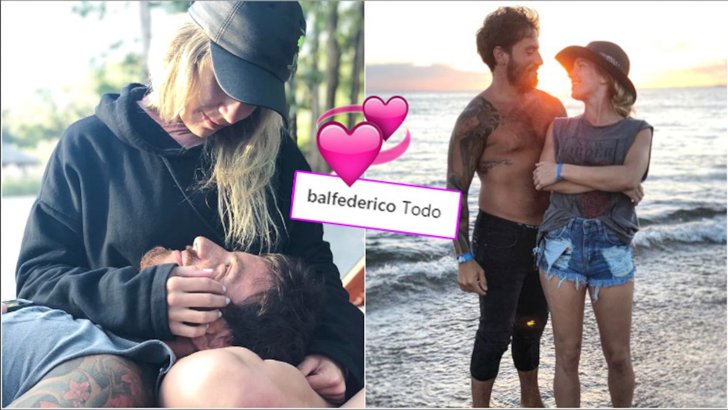 La romántica foto de Fede Bal y Laurita Fernández tras confirmarse su tercera reconciliación (Fotos: Instagram)