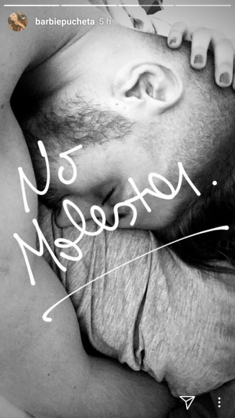 La romántica foto de Lucas Rodríguez que publicó Barbie Vélez: "No molestar"