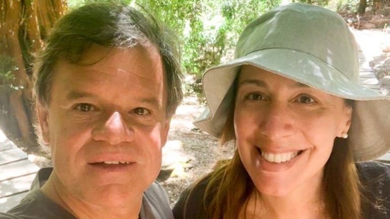 La romántica foto de Quique Sacco con María Eugenia Vidal en la Patagonia (Foto: Instagram)