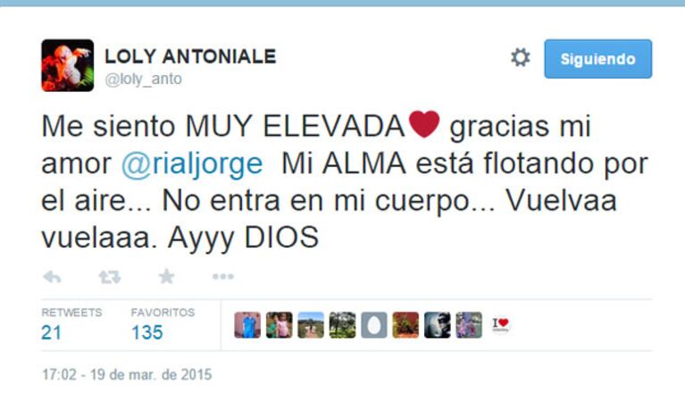 La romántica frase de Mariana a Rial (Foto: Captura). 