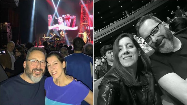 La romántica salida de Gerardo Rozín y su novia en el recital de Charly García: Juntos