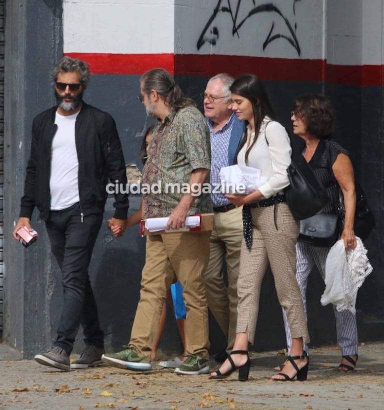 La salida de Joaquín Furriel con su hija y Eva de Dominici, en familia en el Domingo de Pascua