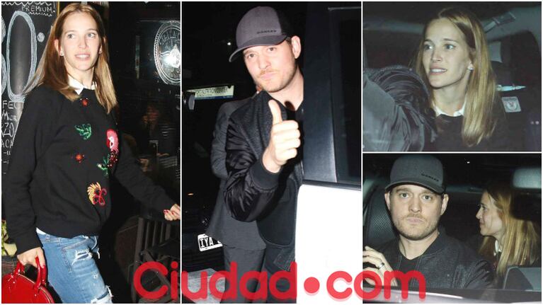 La salida romántica de Luisana Lopilato y Michael Bublé (Fotos: Movilpress)