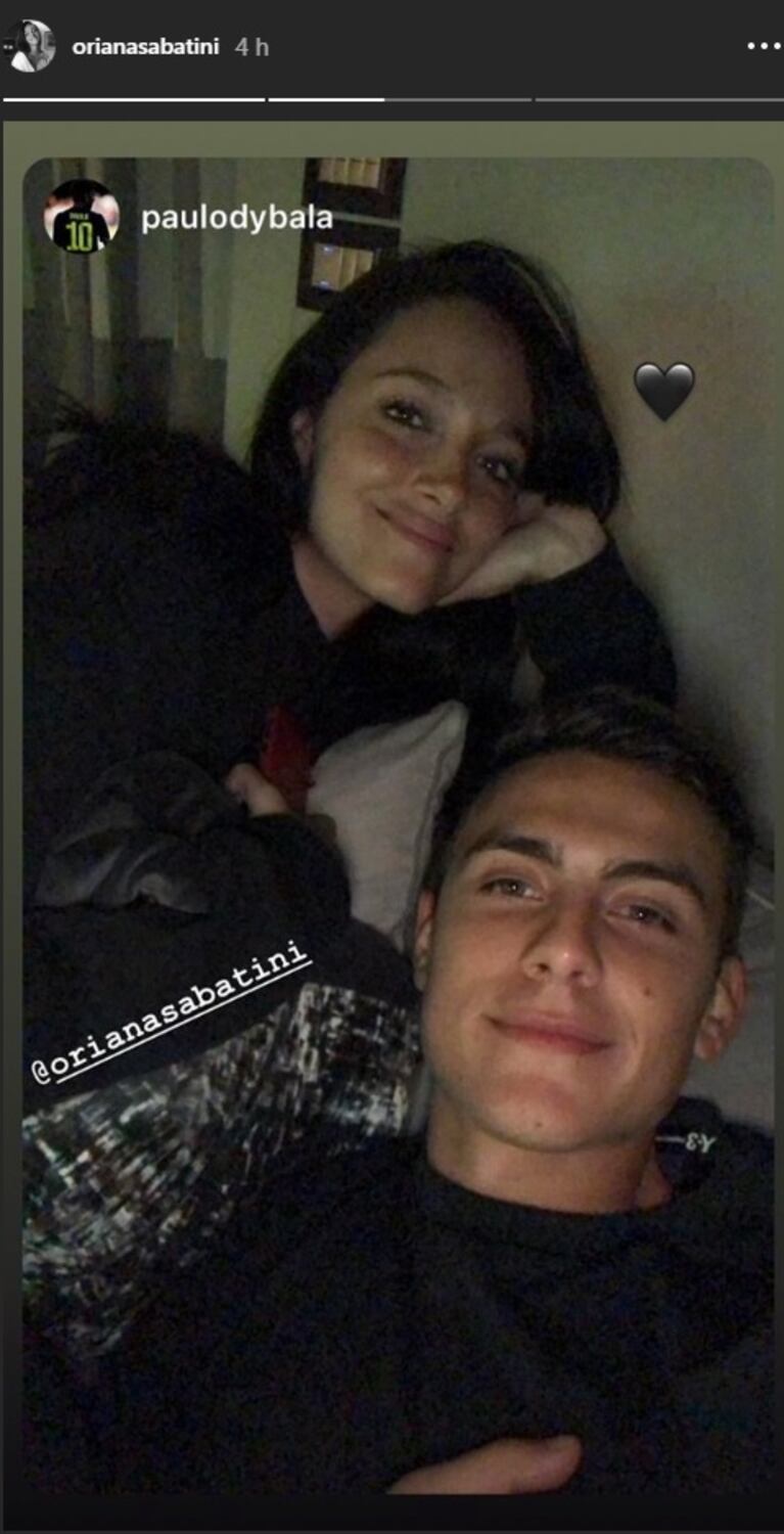 La salida romántica de Paulo Dybala con Oriana Sabatini: "Una hermosa noche"
