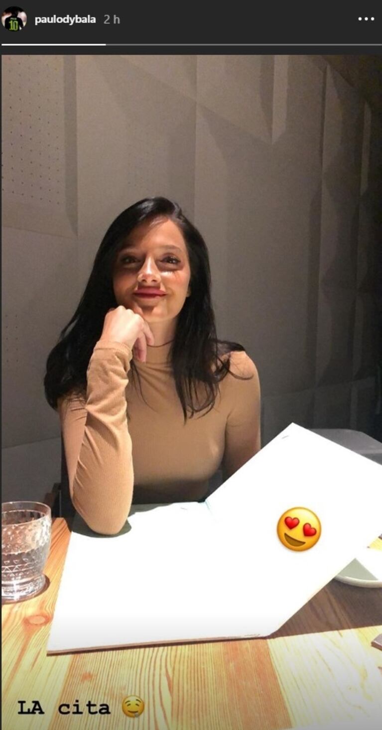 La salida romántica de Paulo Dybala con Oriana Sabatini: "Una hermosa noche"