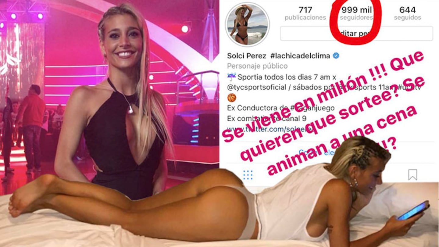 La seductora propuesta de Sol Pérez para celebrar su millón de seguidores en Instagram