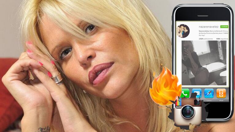 La selfie hot de Nazarena Vélez en tanga (Foto: web e Instagram)