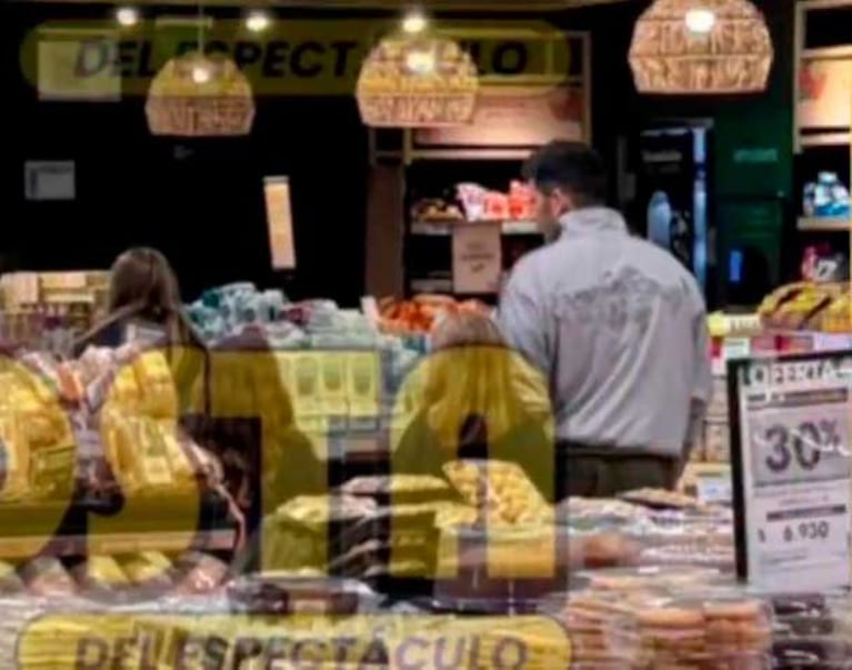 La semana pasada apareció una foto de Martín Migueles de compras con su hija y las de Wanda Nara (Foto: captura La posta del espectáculo)