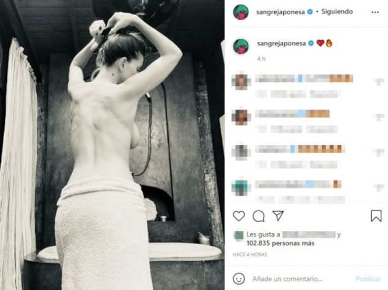 La sensual imagen de la China Suárez que despertó sospechas en las redes: "¿Quién te sacó la foto?"